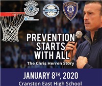Chris Herren ~ Prevention Starts with All 1/8 at 6 PM 